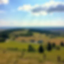 Expansive view of affordable land in rural USA