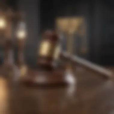 A gavel symbolizing justice