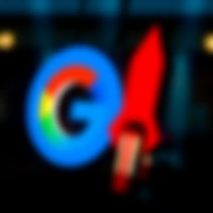 Google and SpaceX logos intertwined