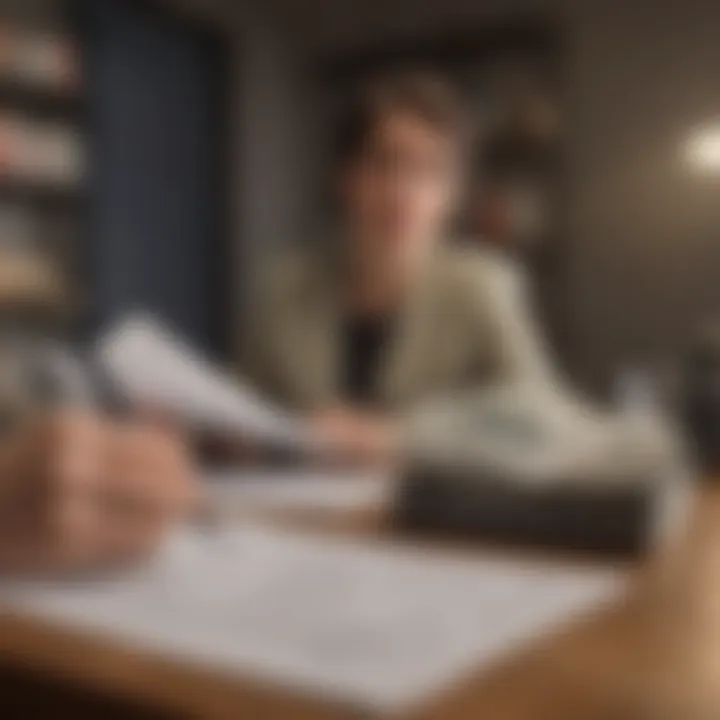 Client receiving guidance on tax filing strategies