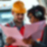 Owner operator reviewing insurance policy documents