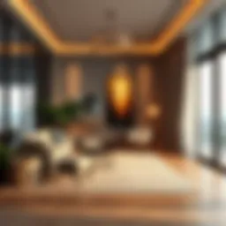 Luxurious vacation rental interior showcasing design elegance