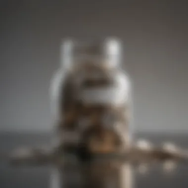 A jar filled with coins representing savings for investment