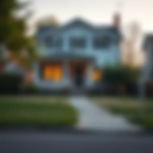 Curb appeal enhancement for a vacant house