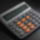 Illustration of credit card payment calculator interface