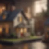 Illustration showcasing different types of mortgages available in the market.