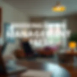 Visual representation of property management fee breakdown