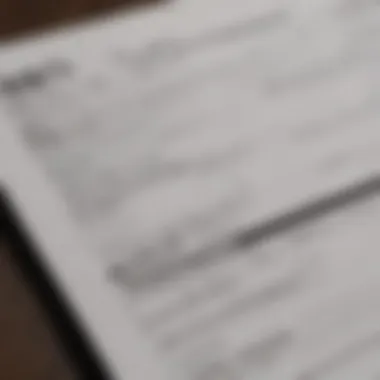 A simplified tax form filled out on a digital device